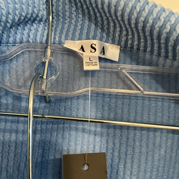 Blue Ribbed Two-Piece Set - Picture 5 of 8